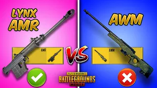 Download Lynx AMR vs AWM (PUBG Mobile/BGMI) Ultimate Weapon Comparison Guide/Tutorial (New Sniper Rifle) Tips MP3
