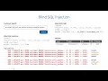 Data Protection - SQL Injections Blind Injection Other Injections