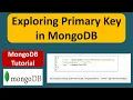 Exploring Primary Key in MongoDB MongoDB Tutorial for Beginners