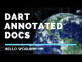 Dart Annotated Docs Language Samples - Hello World