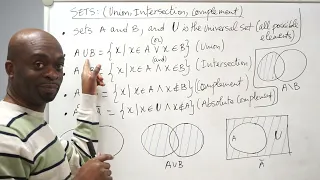 Sets Introduction Union Intersection Complement