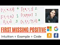 First Missing Positive Intuition Example Explanation Must Do for Amazon