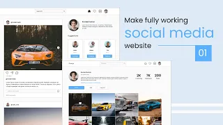 Home to make fully working social media website Make working instagram clone With Source Code