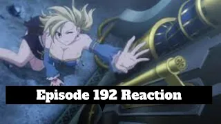 fairy tail blind reaction episode 192 english dub review