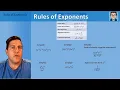 Rules of Exponents Simplifying Expressions with Exponents
