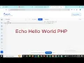 Echo Hello World php for beginners