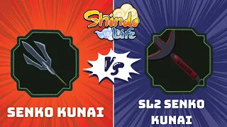 Cual es la Mejor Arma Senko Kunai o SL2 Senko Kunai Showcase Shindo Life