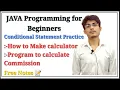 Java Tutorial Conditional Statement Practice Part-2 Full JAVA course for beginners in Hindi