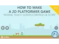 3 How To Make A 2D Platformer Game Adding Touch Screen Controls Score Construct 2 Tutorial