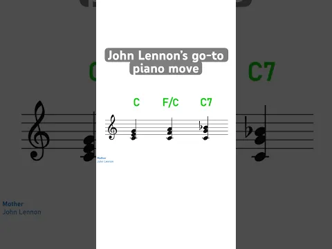 The Lennon piano lick