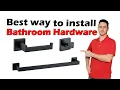 how to install bathroom hardware