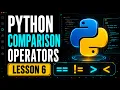Python Comparison and Logical Operators for Beginners Python for Django Lesson 6