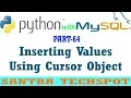 How to Insert Values into a MySQL Database Using a Python Cursor Object