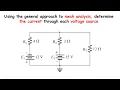 MESH ANALYSIS BOYLESTAD 8 21 Using the general approach to mesh analysis determine the current