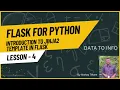 Introduction To Jinja2 Template in Flask Flask For Python Data To Info