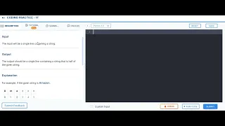 Half string coding practice - 1F