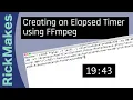 Creating an Elapsed Timer using FFmpeg
