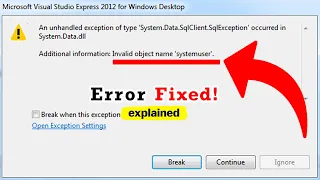 How to fix Invalid object name error in Visual Studio C NET Final Project