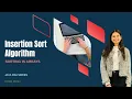 Insertion Sort Algorithm - Sorting in Arrays JAVA DSA COURSE