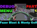 The Debug Menu Mod Part 1 Fazer Blast and Monty Golf FNAF SB