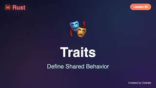 Rust Traits Tutorial - Define Shared Behavior Rust for Beginners