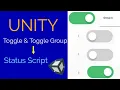 Toggle Toggle Group and Toggle Status Manager Scrip In Unity Unity Toggles In Hindi