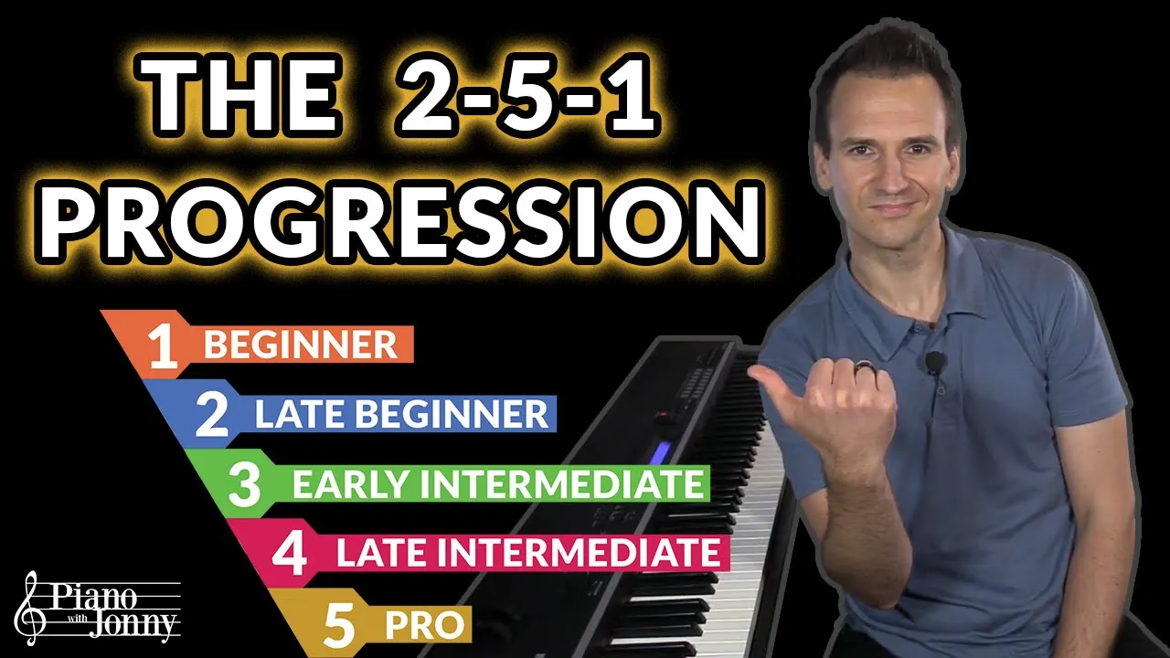 2-5-1 Chord Progression: 5 Levels from Beginner to Pro