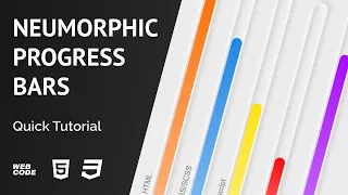 HTML CSS Neumorphic Progress Bars Quick Tutorial
