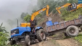 Transporting Gasoline for Excavators and Mountain Road Work