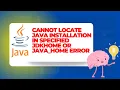 Cannot locate Java Installation In Specified jdkhome or JAVA - HOME ERROR SOLVED Free Java Tutorial