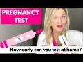 How early can you take a pregnancy test at home Implantation Symptoms and Early Pregnancy Testing
