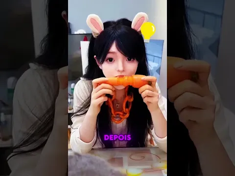 ELA CONSEGUIA ESCULPIR CENOURAS 🥕