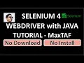 Selenium WebDriver Selenium Java Selenium Tutorial for Beginners Selenium Java Tutorial MaxTAF