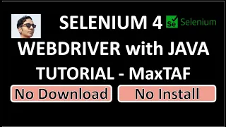 Selenium WebDriver Selenium Java Selenium Tutorial for Beginners Selenium Java Tutorial MaxTAF