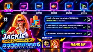 LVL X Complete Jackie Mission 😱 Net Worth Investment Dividends Business Events Gangstar Mirage City