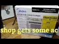 Midea 5000 BTU room Air conditioner 134 WalMart ac unit shop gets some air conditioning