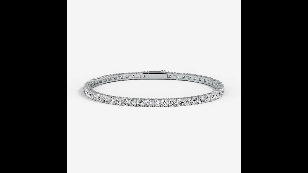 7 CTW Luxury Lab-Grown Diamond Tennis Bracelet in Sterling Silver