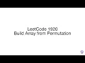 LeetCode 1920 Build Array from Permutation