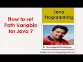 How to set Path Variable for Java on Windows Path Environment Variable Venugopal Narsingoju