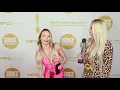 Naomi Swann wearing tight pink dress on the red carpet at the Xbiz Awards in downtown LA CA