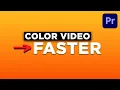 Download Lagu How to Color Correct or Grade Faster in Premiere Pro #shorts