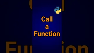 Python How To Call A Function