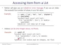 Python Programming List Access Slices and Traversal VTU BE CSE 18CS55 ADP Module 2 Lecture 1