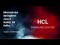 SELECTED HCL Java microservice springboot real time interview Interview