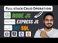 NodeJs and MySQL CRUD operation in Hindi Step by Step