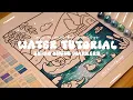 How to color water Using Ohuhu markers Tutorial with talking Cozy Cuties by Coco Wyo