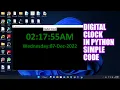 Beautiful Digital Clock in Python