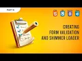 Form Validation using jQuery Shimmer loader using HTML Part 6 jQuery Library inventory project