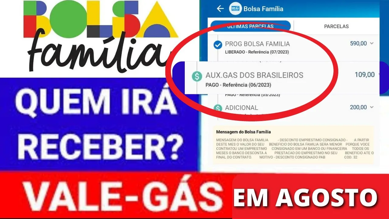 BOLSA FAMÍLIA MAIS VALE GÁS NO MÊS DE AGOSTO QUEM VAi RECEBER PAGAMENTO