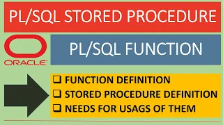 Function in Oracle Stored Procedure in Oracle